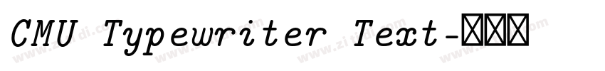 CMU Typewriter Text字体转换 CMU Typewriter Text字体转换